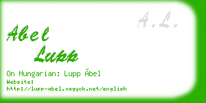 abel lupp business card
